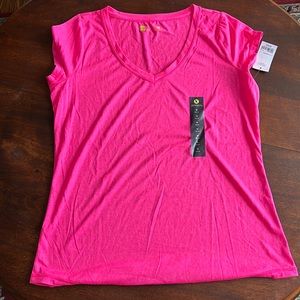 Fitted Hot Pink Teeshirt Slim Fit Sz M